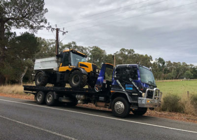 Towing a tip truck across the Adelaide Hills to Strathalbyn