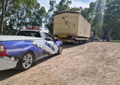 An oversized load being transported from Mclaren Flat to Hahndorf