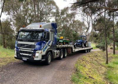 We went to Cockatoo valley to deliver this tractor and other machinery from Aldinga