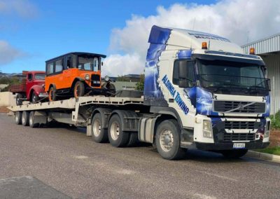 Some vintage vehicles that we transported to Victor Harbor over the weekend.